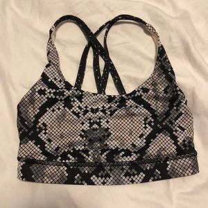 Lululemon Printed Energy Bra, Size 2